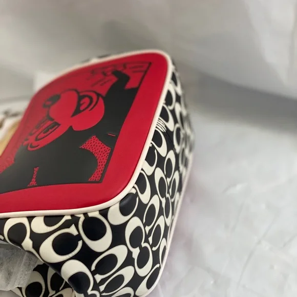 COACH MICKEY MOUSE X KEITH HARING KISSLOCK BAG